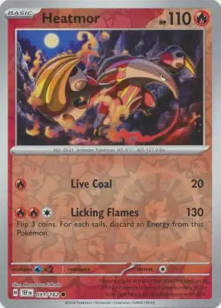 031/162 Heatmor TEF Common Reverse Holo