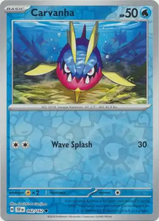 042/162 Carvanha TEF Common Reverse Holo