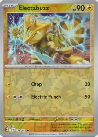 053/162 Electabuzz TEF Common Reverse Holo