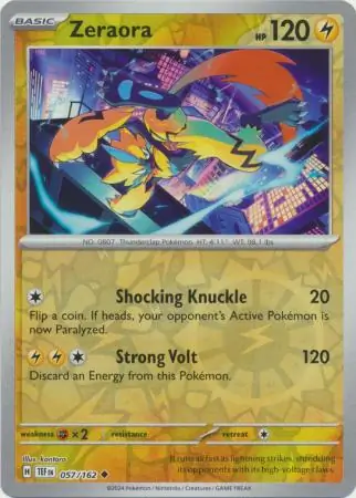 057/162 Zeraora TEF Uncommon Reverse Holo