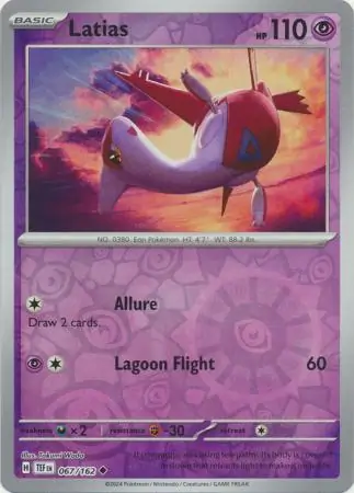 067/162 Latias TEF Uncommon Reverse Holo