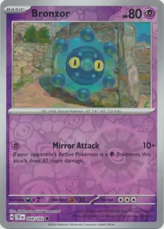 068/162 Bronzor TEF Common Reverse Holo