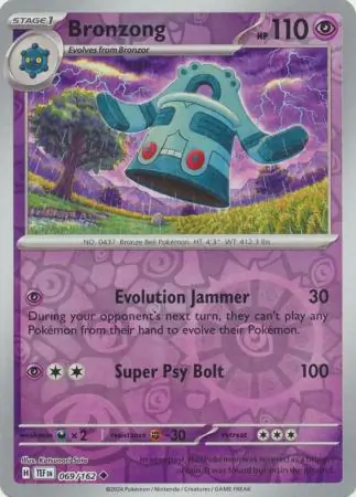 Bronzong Temporal Forces 069/162 Uncommon Reverse Holo