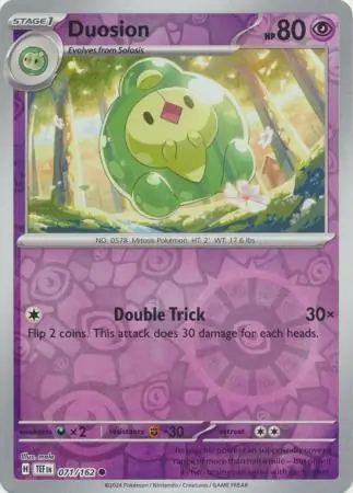 Duosion Temporal Forces 071/162 Common Reverse Holo