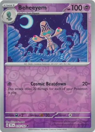 074/162 Beheeyem TEF Uncommon Reverse Holo