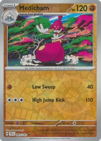083/162 Medicham TEF Common Reverse Holo