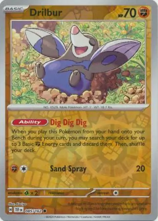 085/162 Drilbur TEF Common Reverse Holo