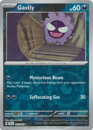 102/162 Gastly TEF Common Reverse Holo
