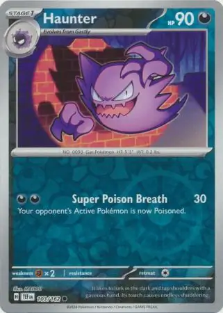 103/162 Haunter TEF Common Reverse Holo