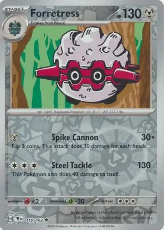 Forretress Temporal Forces 110/162 Uncommon Reverse Holo