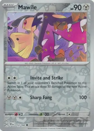 Mawile Temporal Forces 112/162 Common Reverse Holo