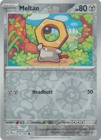 116/162 Meltan TEF Common Reverse Holo