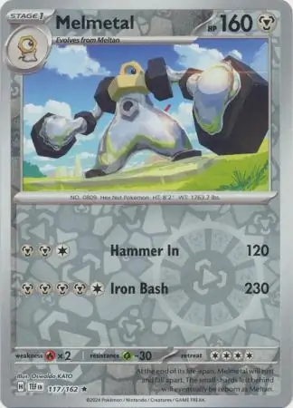 Melmetal Temporal Forces 117/162 Rare Reverse Holo