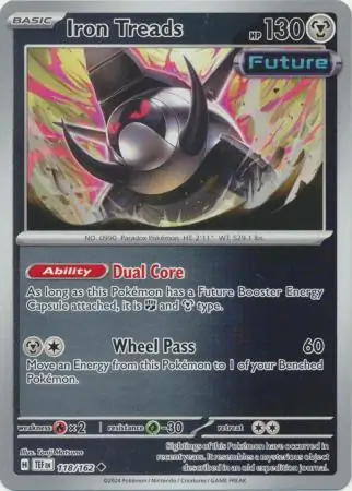 Iron Treads Temporal Forces 118/162 Uncommon Reverse Holo