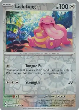 124/162 Lickitung TEF Common Reverse Holo