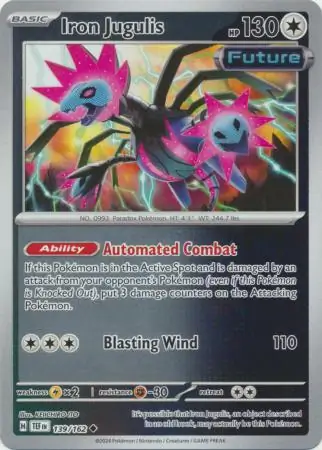 139/162 Iron Jugulis TEF Uncommon Reverse Holo