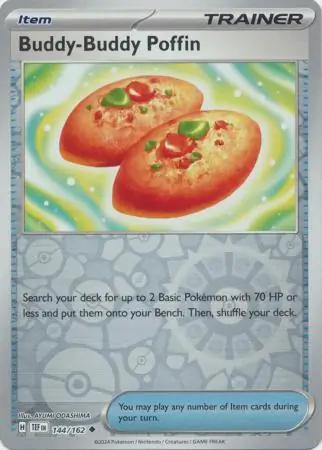 Buddy-Buddy Poffin Temporal Forces 144/162 Uncommon Reverse Holo