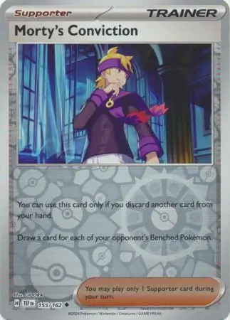 155/162 Morty's Conviction TEF Uncommon Reverse Holo