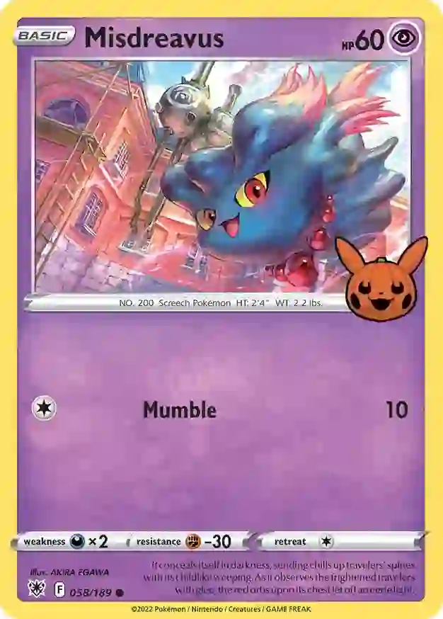 Misdreavus Trick or Trade 2022 058/189 Common
