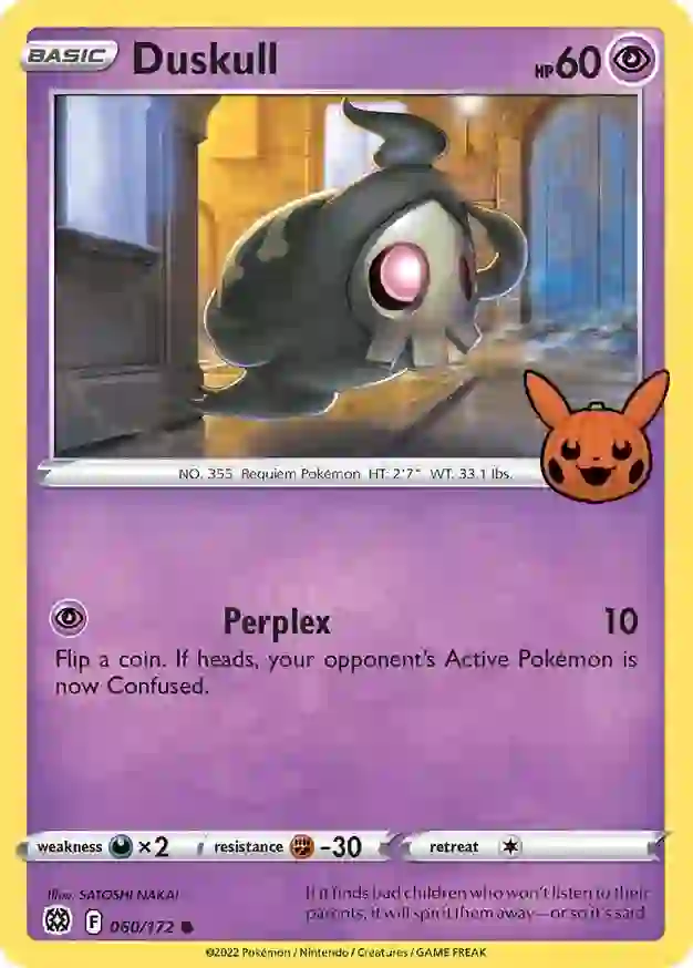 Duskull Trick or Trade 2022 060/172 Common