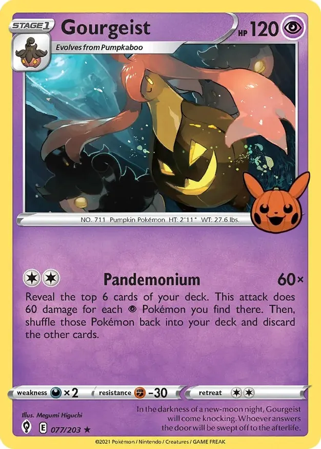 Gourgeist Trick or Trade 2022 077/203 Rare Holo