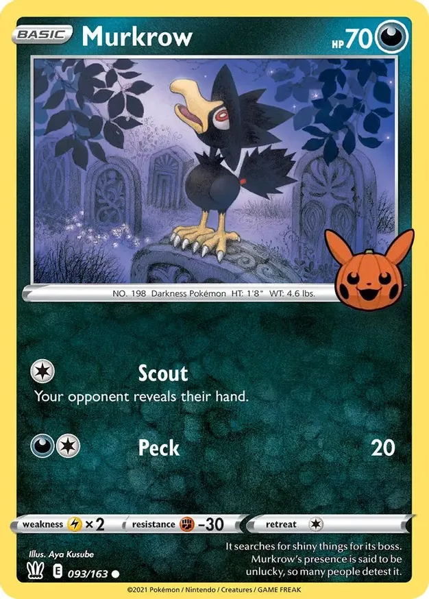 Murkrow Trick or Trade 2022 093/163 Common