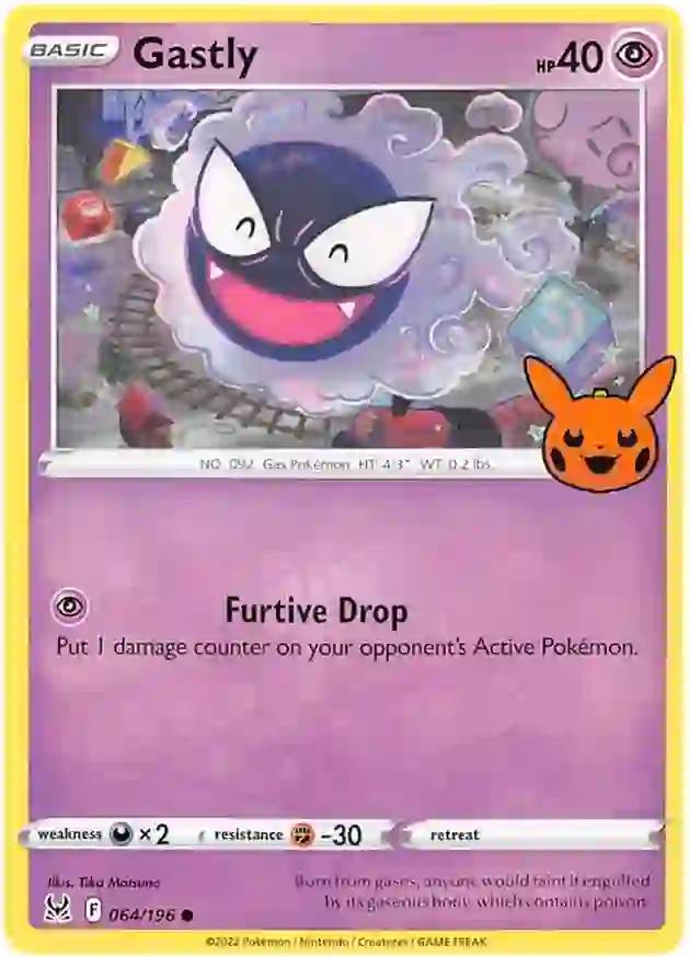 Gastly Trick or Trade 2023 064/196 Common