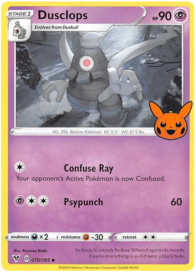 Dusclops Trick or Trade 2023 070/185 Uncommon