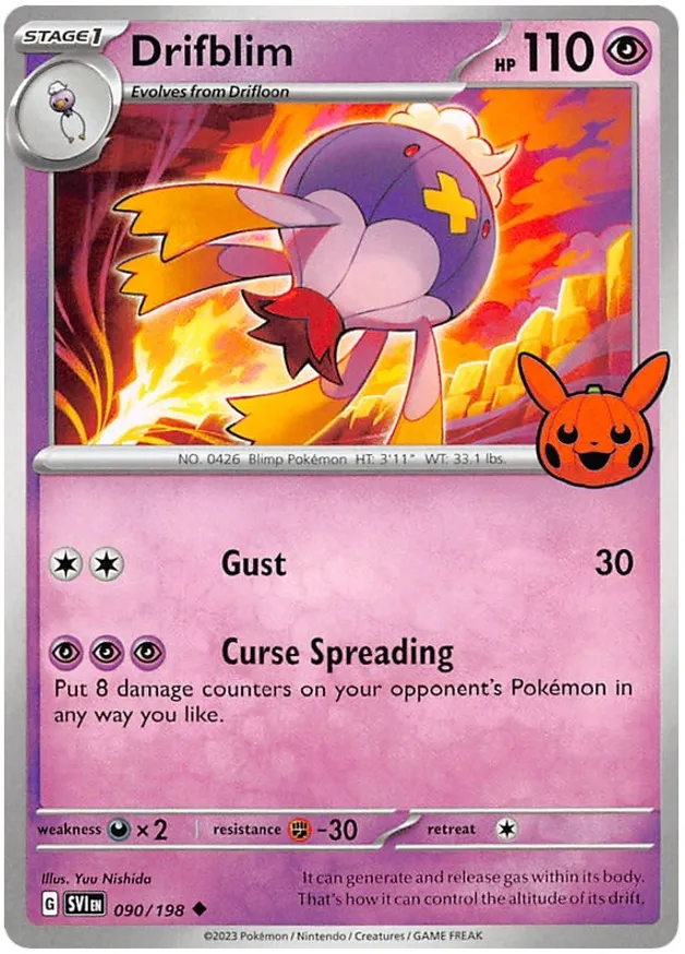 Drifblim Trick or Trade 2023 090/198 Uncommon