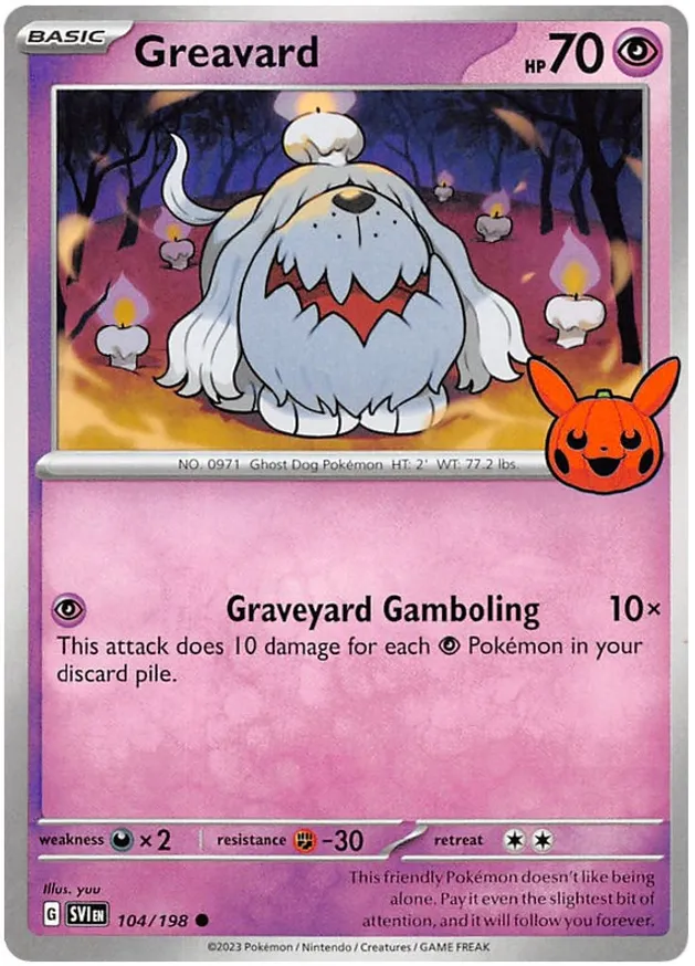 Greavard Trick or Trade 2023 104/198 Common