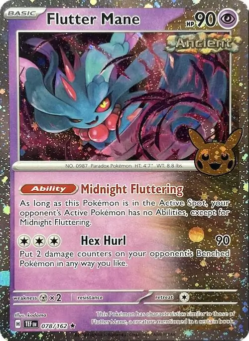 Flutter Mane Trick or Trade 2024 078/162 Rare Holo