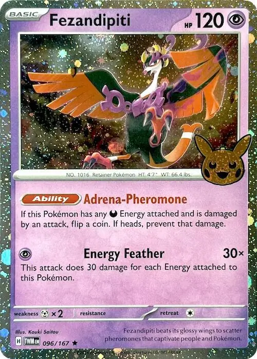 Fezandipiti Trick or Trade 2024 096/167 Rare Holo