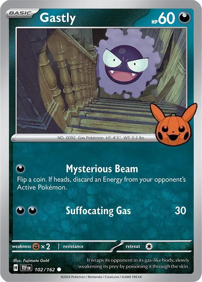 Gastly Trick or Trade 2024 102/162 Common