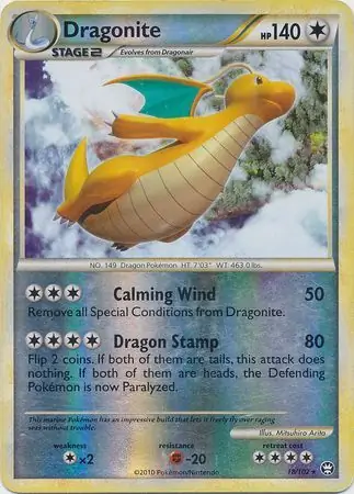 18/102 Dragonite TM Rare Reverse Holo