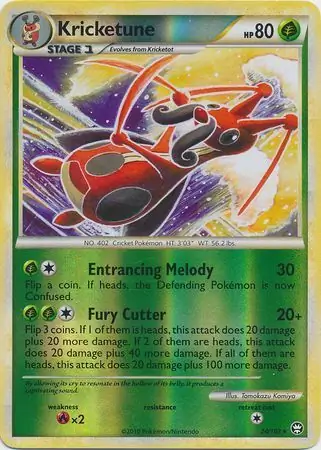 24/102 Kricketune TM Rare Reverse Holo