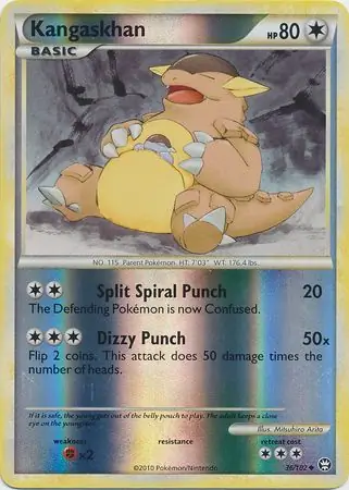 Kangaskhan Triumphant 36/102 Uncommon Reverse Holo