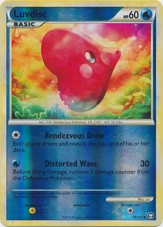 39/102 Luvdisc TM Uncommon Reverse Holo