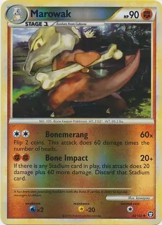 44/102 Marowak TM Uncommon Reverse Holo