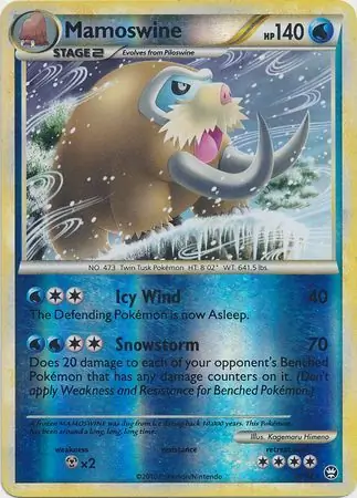 5/102 Mamoswine TM Rare Holo Reverse Holo