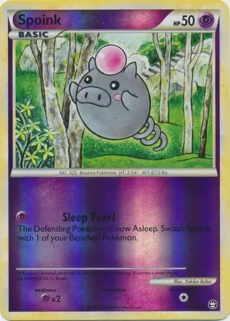 77/102 Spoink TM Common Reverse Holo