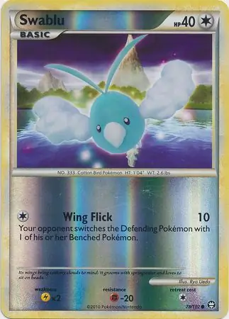 78/102 Swablu TM Common Reverse Holo