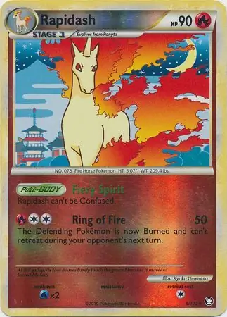 8/102 Rapidash TM Rare Holo Reverse Holo