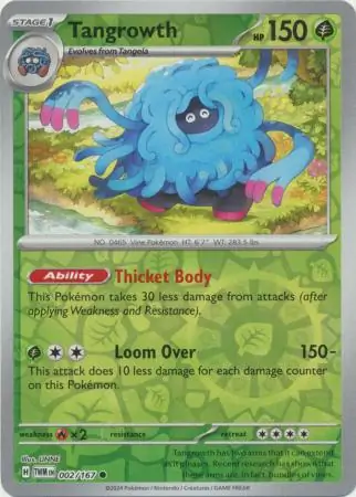 002/167 Tangrowth TWM Common Reverse Holo