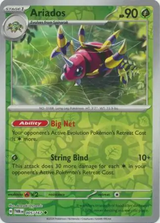 Ariados Twilight Masquerade 005/167 Uncommon Reverse Holo
