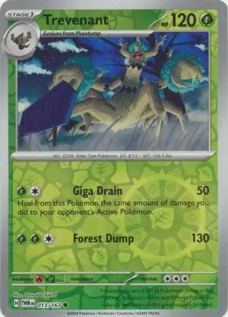 013/167 Trevenant TWM Common Reverse Holo
