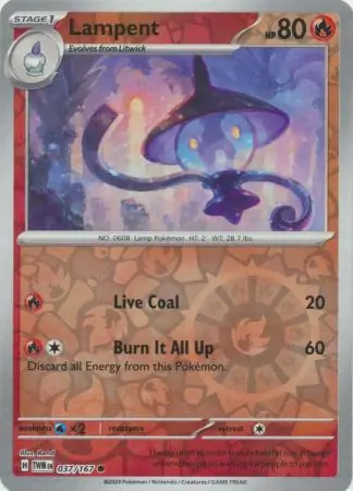 Lampent Twilight Masquerade 037/167 Common Reverse Holo