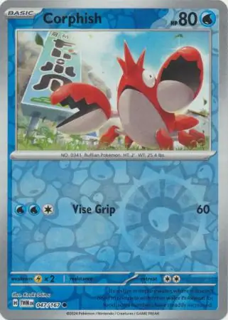 047/167 Corphish TWM Common Reverse Holo