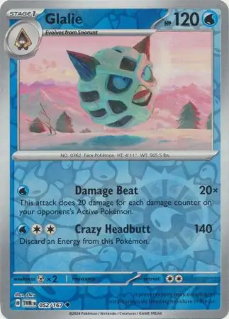 Glalie Twilight Masquerade 052/167 Uncommon Reverse Holo