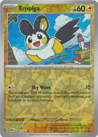 069/167 Emolga TWM Common Reverse Holo