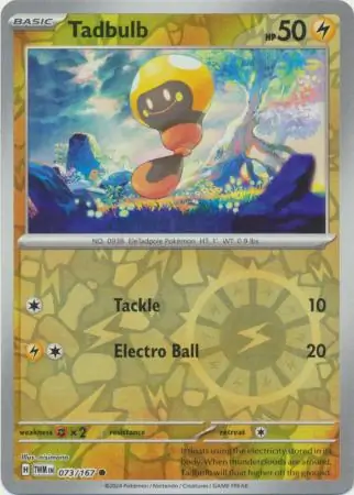 Tadbulb Twilight Masquerade 073/167 Common Reverse Holo